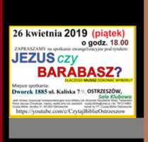 Free download [i] Plakat 26kwi 19 Jezus Barabasz free photo or picture to be edited with GIMP online image editor